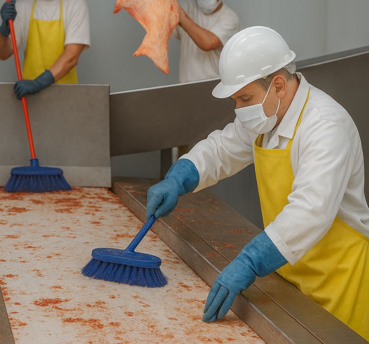 cleaning services for Abattoirs & meat processing plants